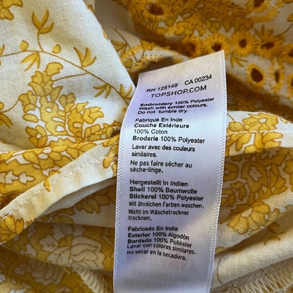 Topshop embroidered crop top - Picture 10 of 14